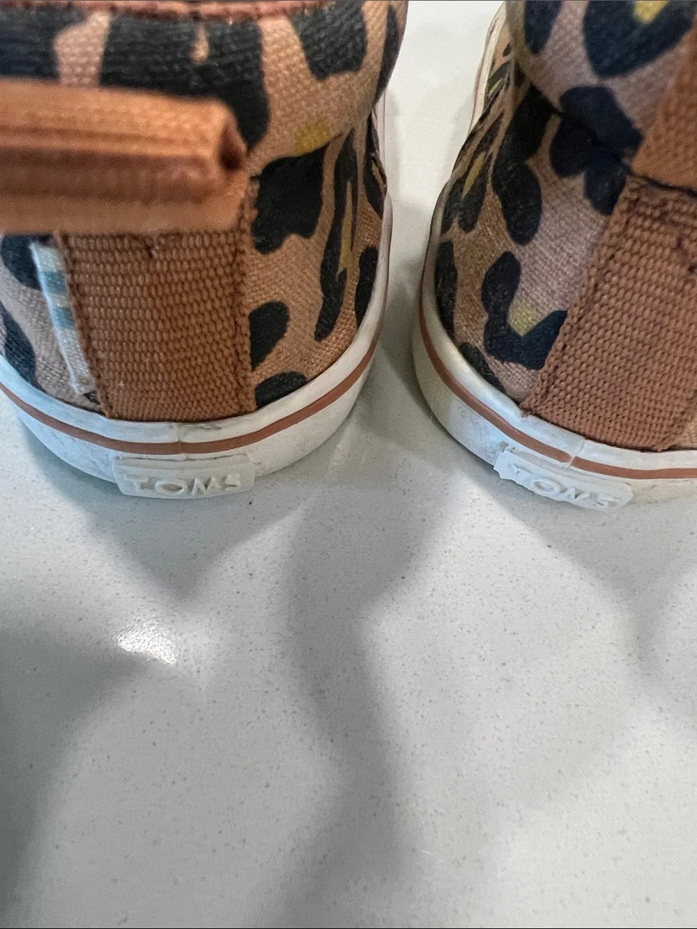 TOMS - 4, baby/toddler Mary Jane’s, animal print, tennis shoes